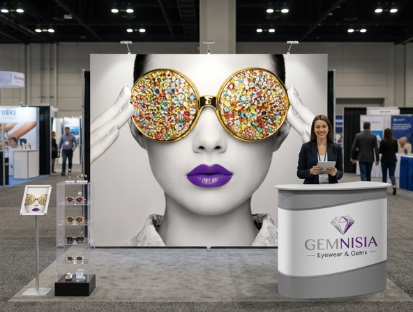Firefly_Gemini Flash_place image in a tradeshow booth, size image to 576x464 534090